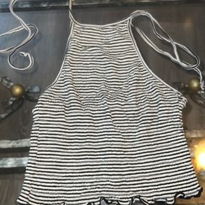 Ruched Top (tie-able, back out)